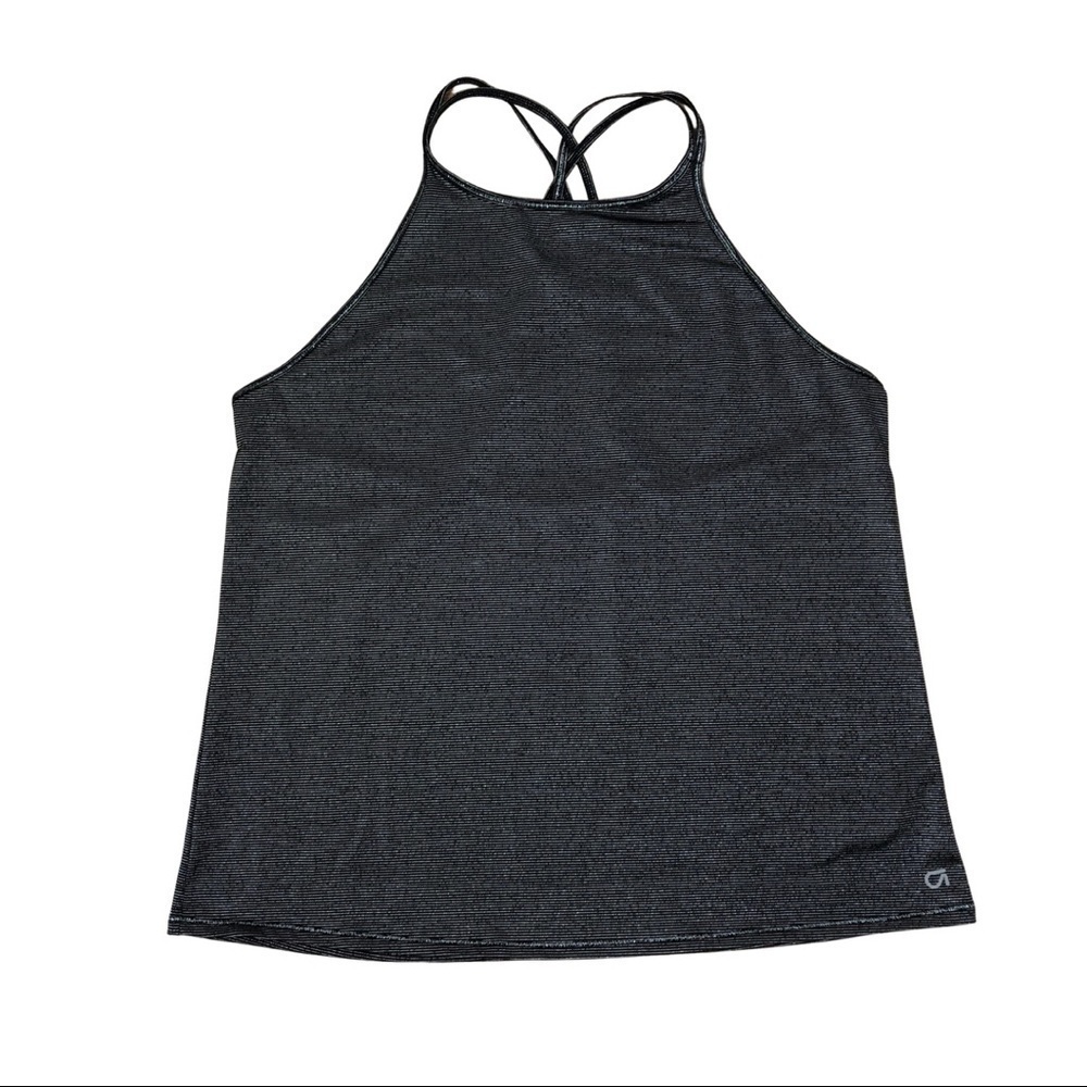 GAP fit black silver metallic tank top - Picture 8 of 8